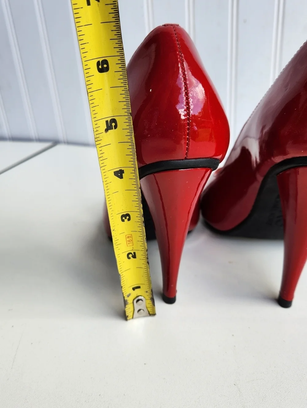 MICHAEL Michael Kors heels , RED Patent, Peep Toe High Heels size 7 M